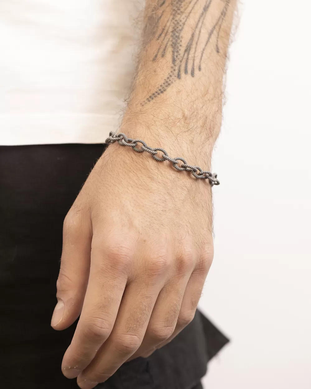 Nove25 Bracciale Maglie Ovali Puntinate