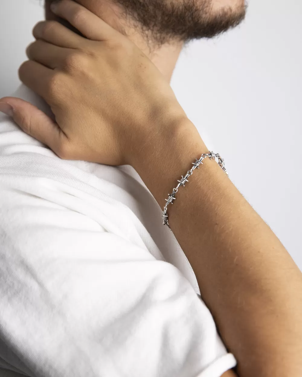 Nove25 Bracciale Morbido Elementi Filo Spinato