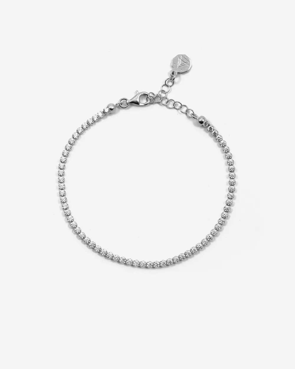 Nove25 Bracciale Tennis Bianco