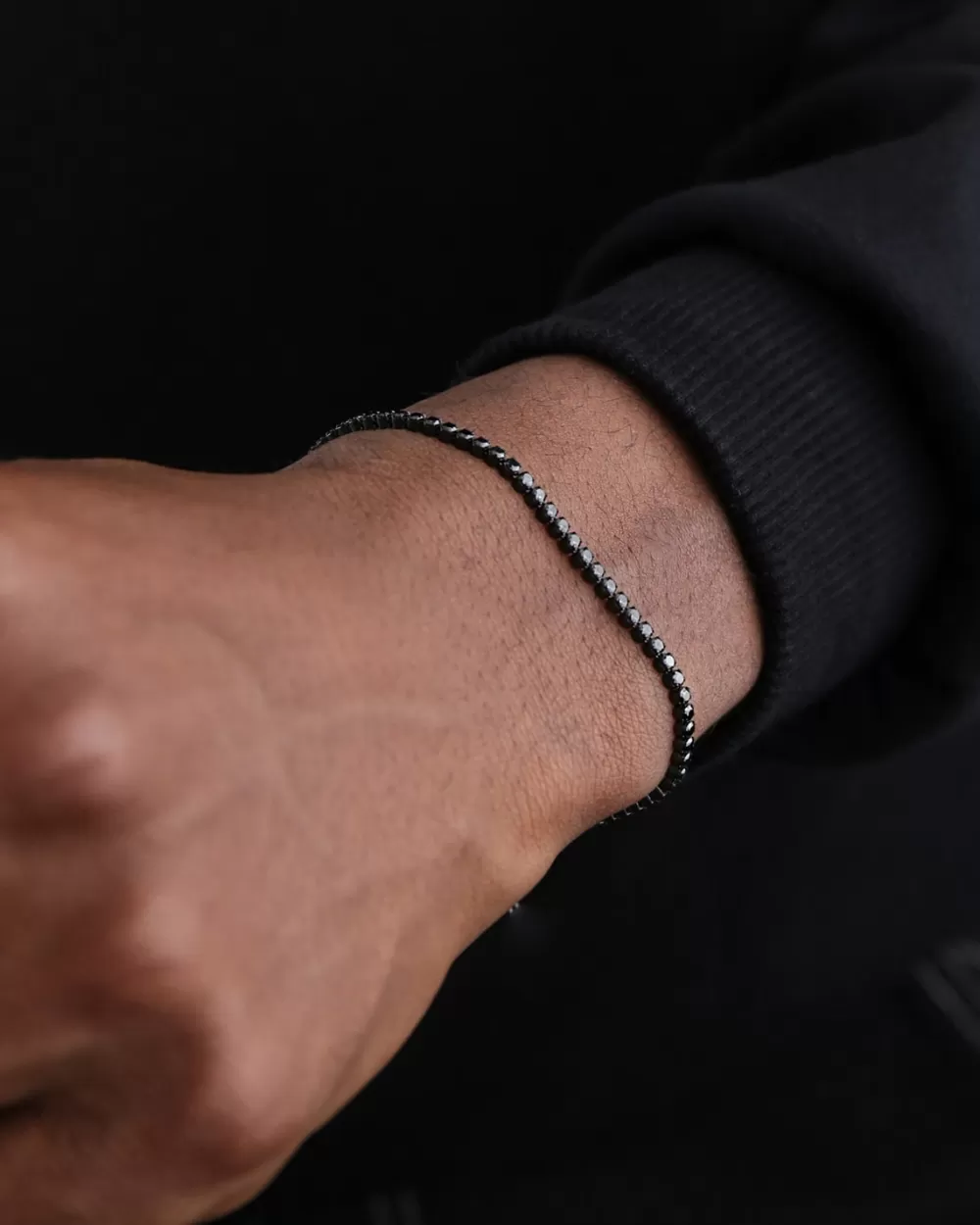 Nove25 Bracciale Tennis Nero