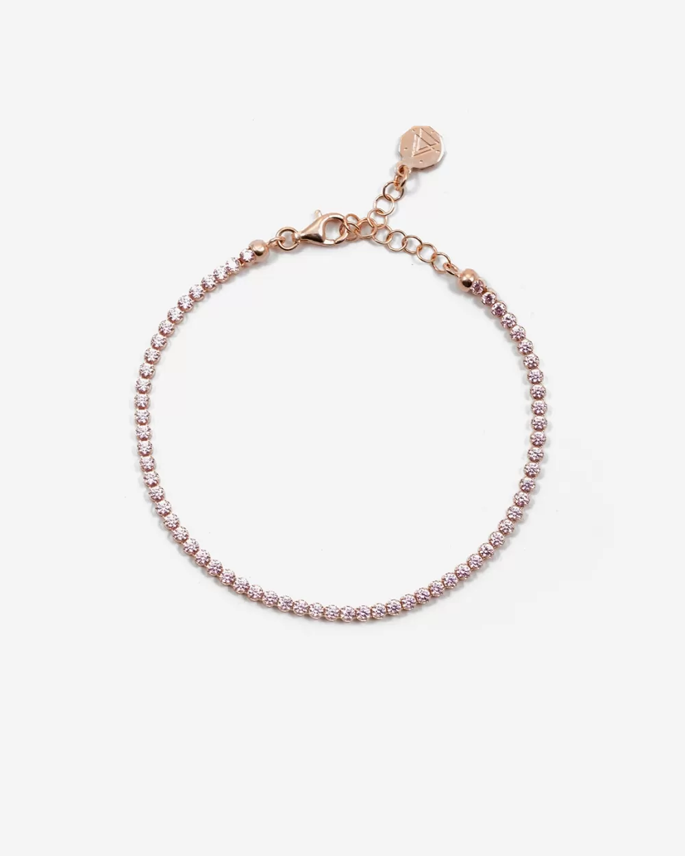 Nove25 Bracciale Tennis Rosa