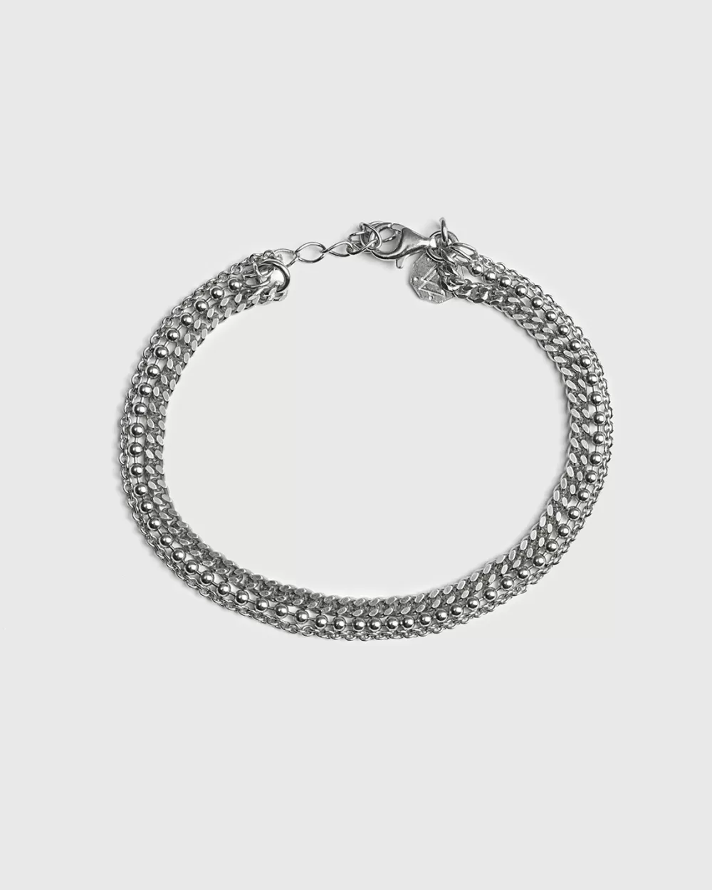 Nove25 Bracciale Tre Fili Argento