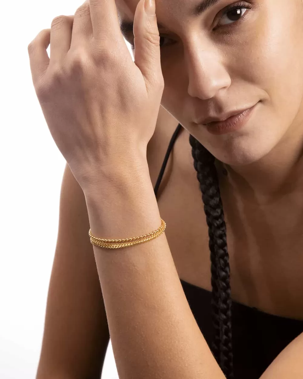Nove25 Bracciale Tre Fili Oro Giallo