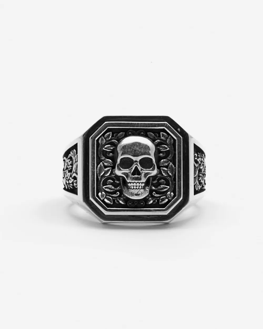 Nove25 Chevalier Skull Stamp In Argento Con Teschio