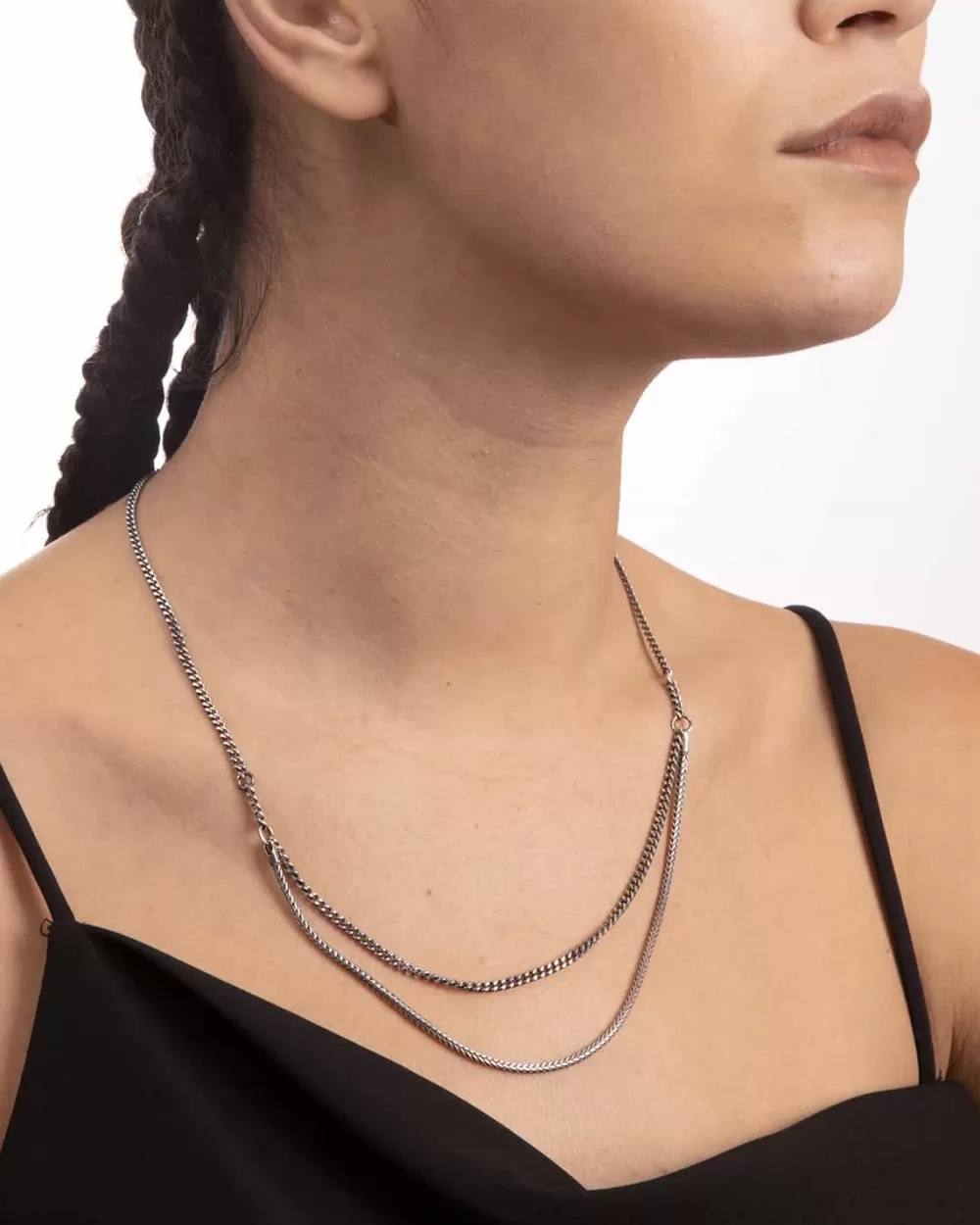 Nove25 Collana Hanger Due Fili In Argento