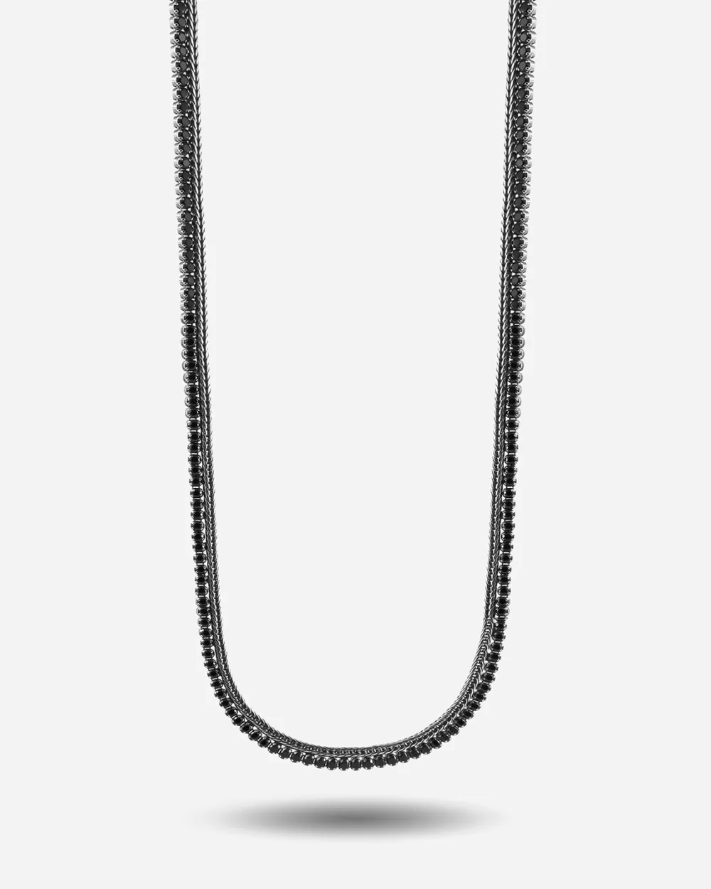 Nove25 Collana Tennis Black Foxtail