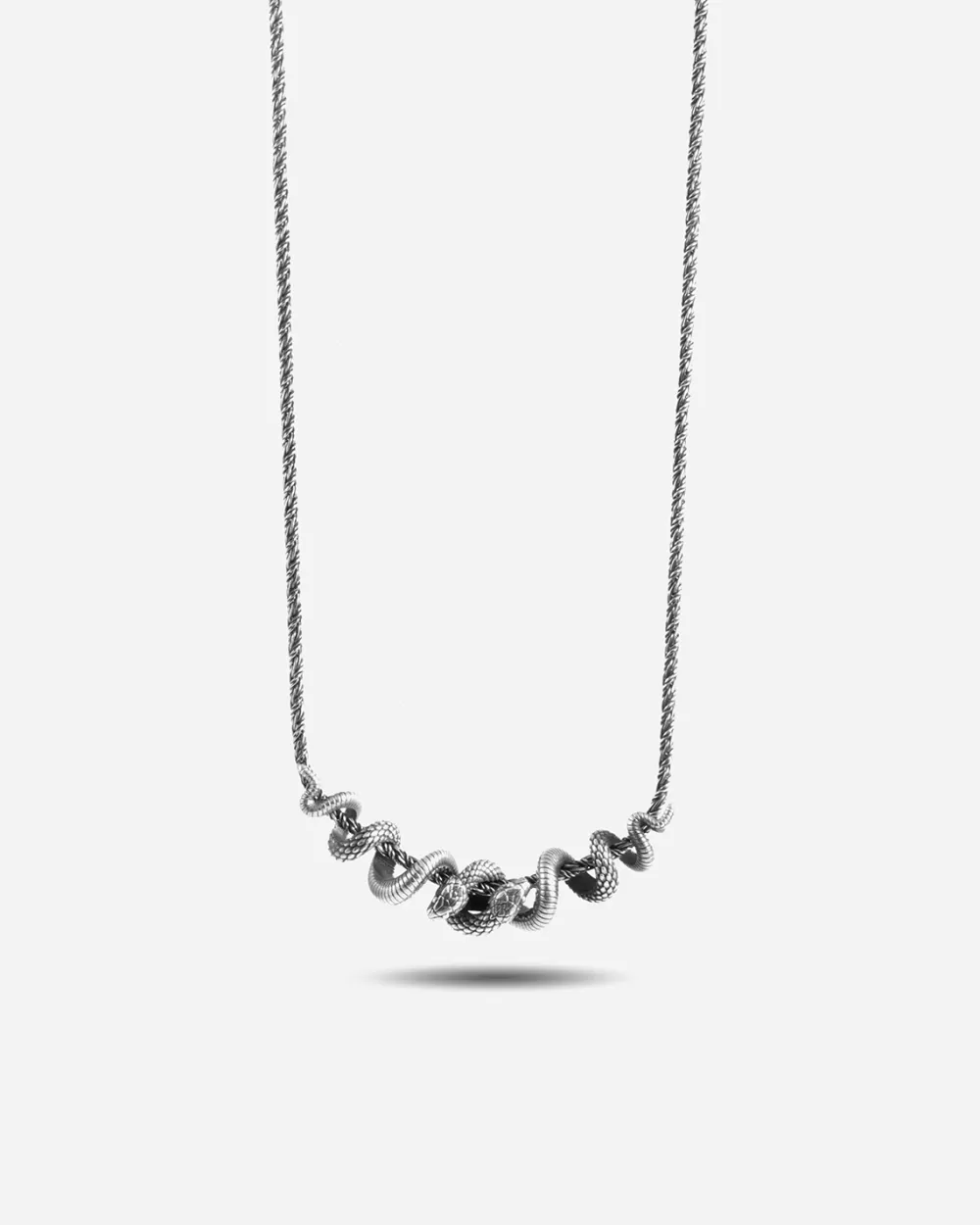 Nove25 Collana Venomized Con Serpenti In Argento