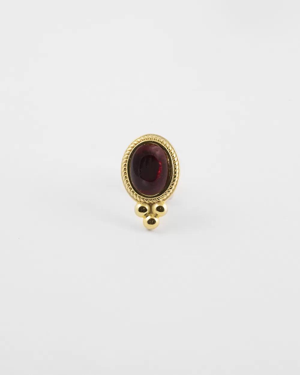 Nove25 Orecchino A Lobo Circe Dea Rosso Placcato Oro