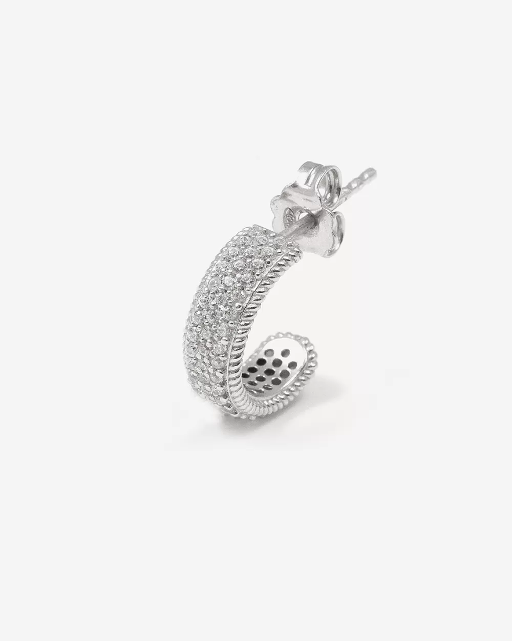Nove25 Orecchino Bright Band In Argento Con Brillanti