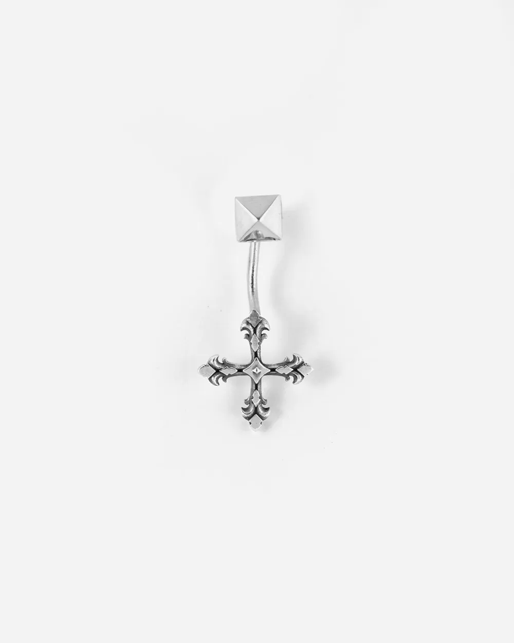 Nove25 Orecchino Pendente Croce Greca In Argento