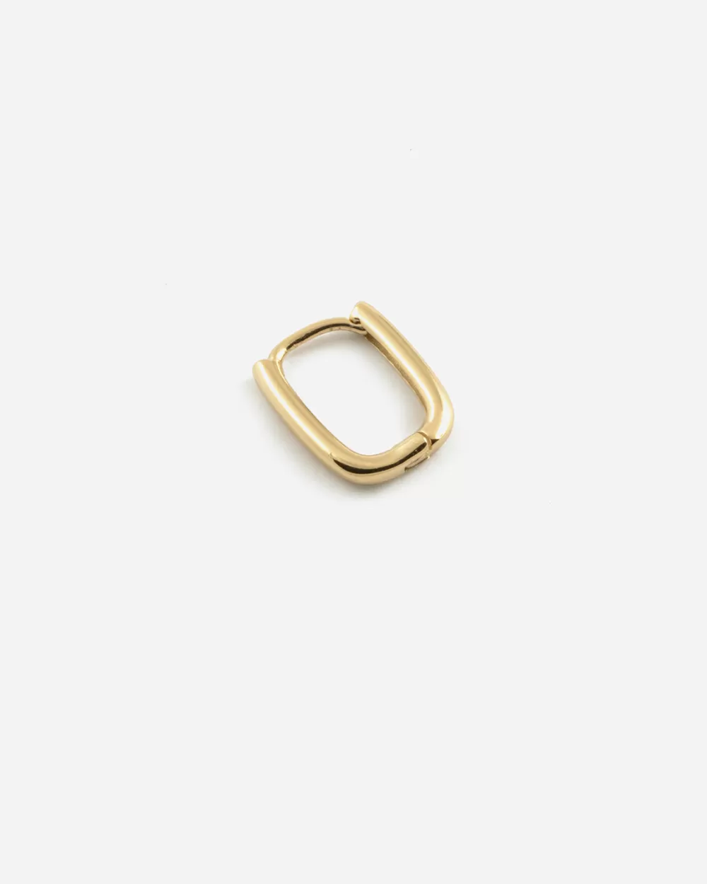 Nove25 Orecchino Singolo Ovale Mini Slim / Oro Giallo Lucido